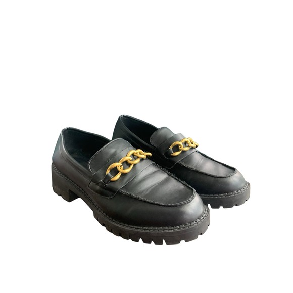 London Rebel ASOS Chunky Loafer With Chains - Picture 1 of 6